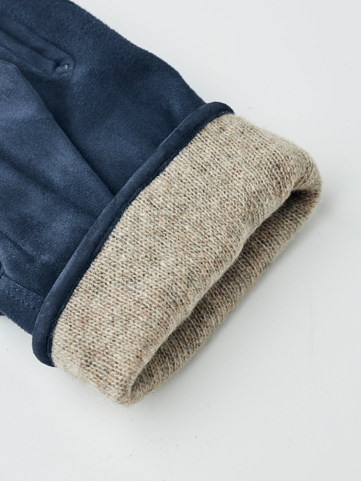 Robert Suede Leather Gloves Navy