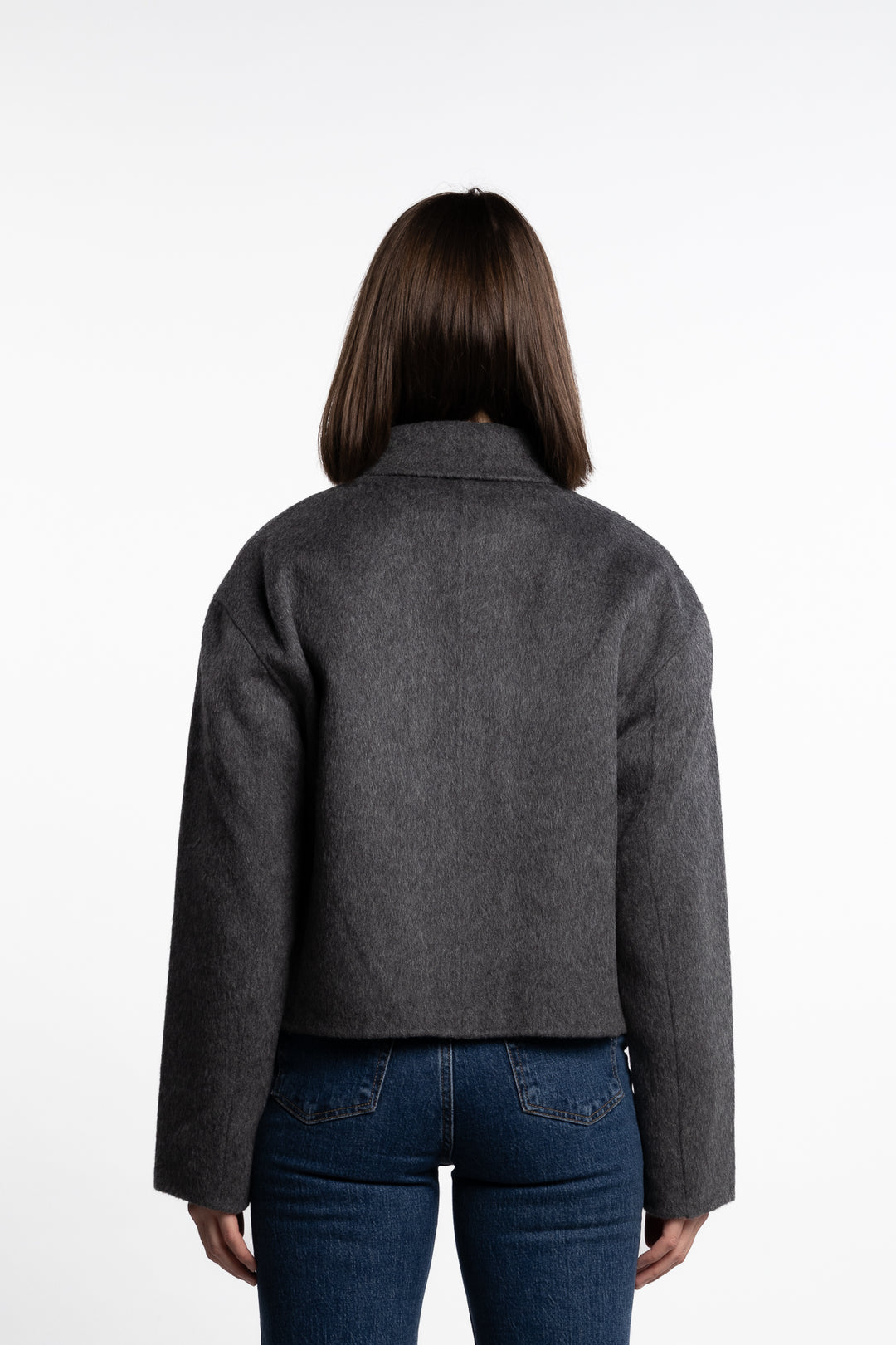 Adara Jacket- Dark Grey Melange