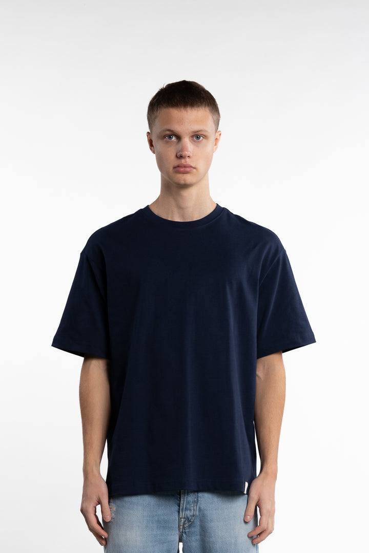 Organic Cotton Relaxed T-Shirt Blue