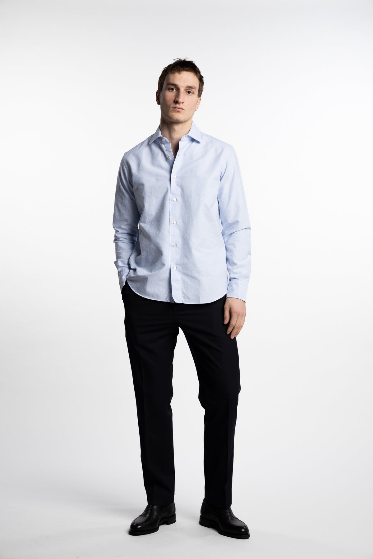 Cotton Oxford Shirt Light Blue