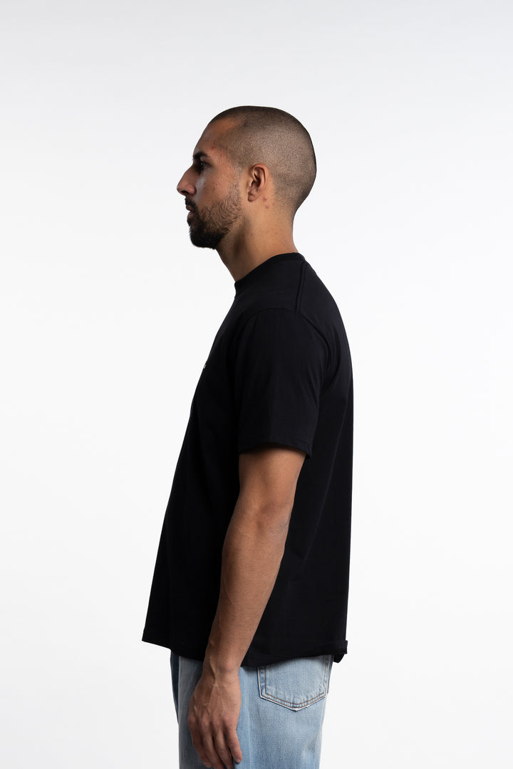 Tucker Embroidery Tee Black