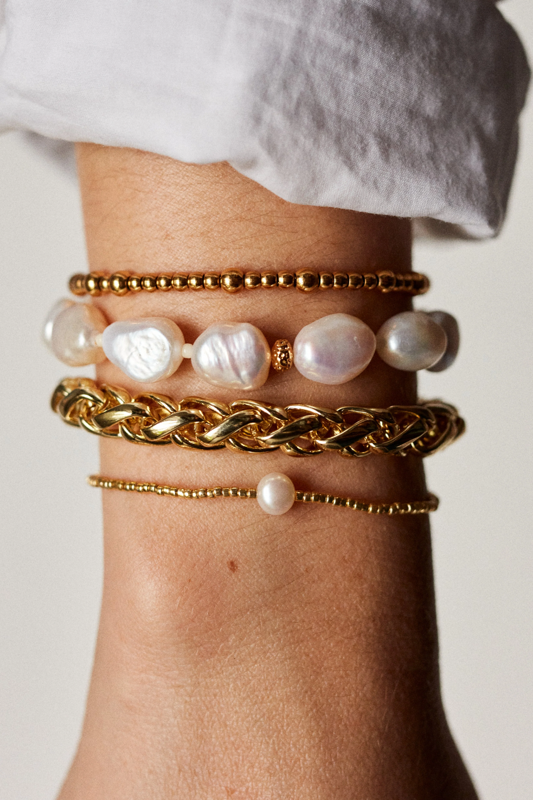 Pearly bracelet - Gold