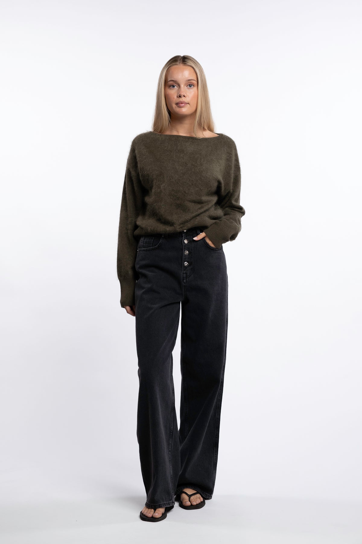 Loose Pant- Washed Black