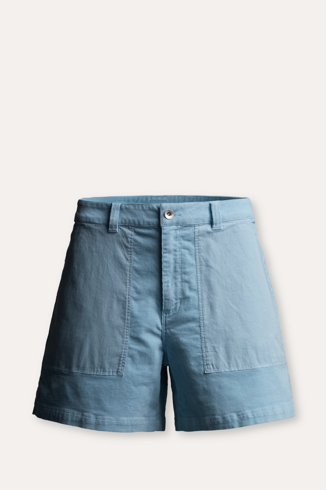 Bay blocked corduroy shorts - Light sky blue