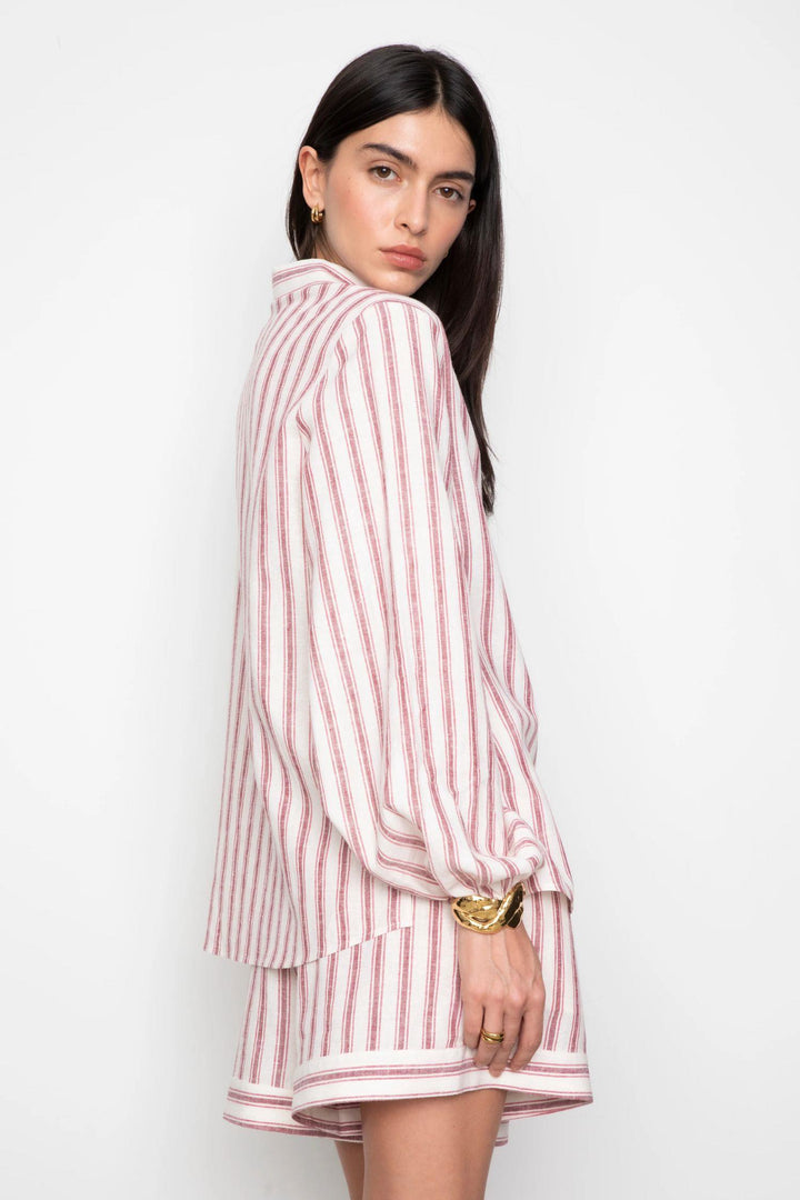 Fable Shirt - Berry stripe