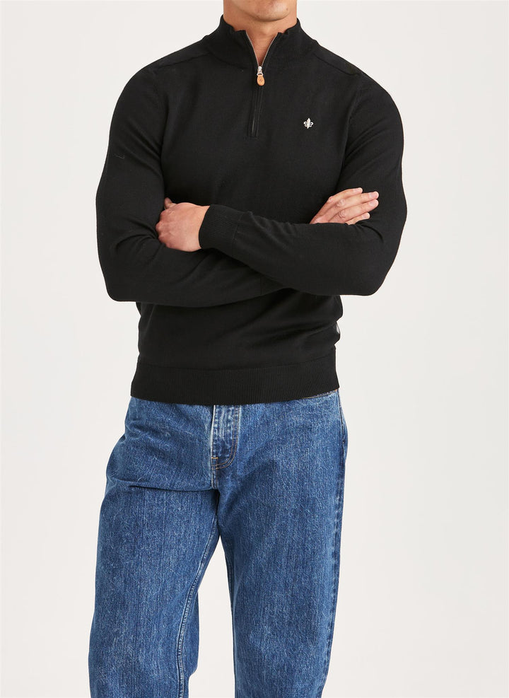 Merino John Zip Black