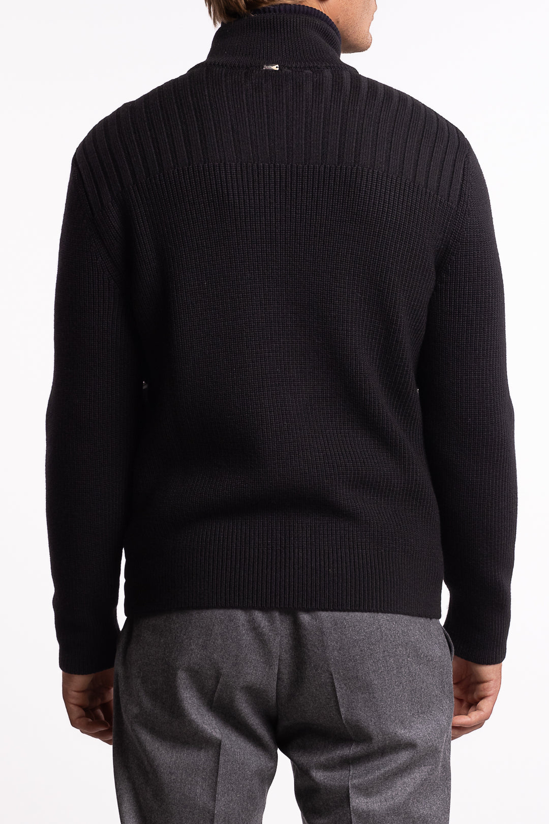 Knitted Hybrid Jacket Black