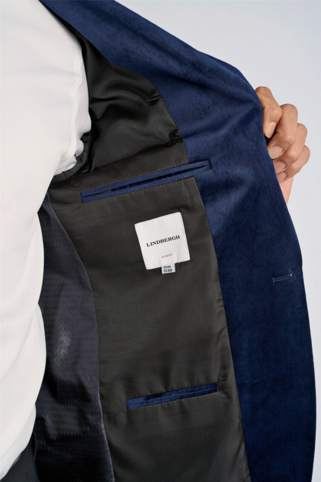 Velvet Blazer Dk Blue