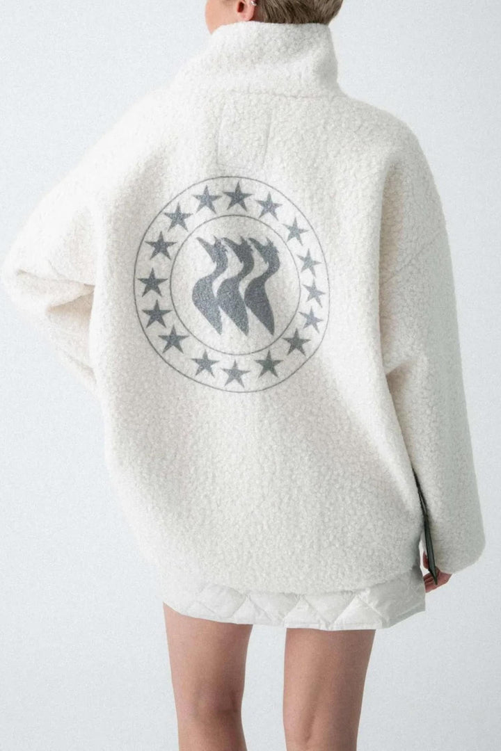 Nikki half zip - White
