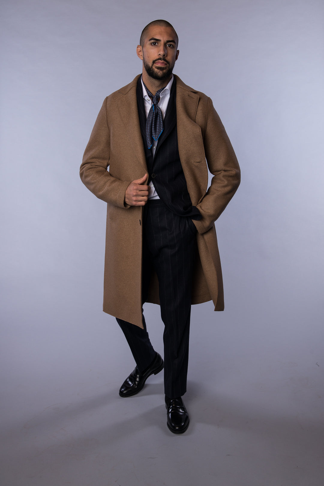 Silk Bandana Navy/Light Blue