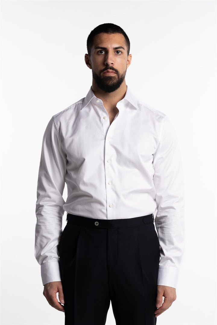 Slimline Twill Shirt White