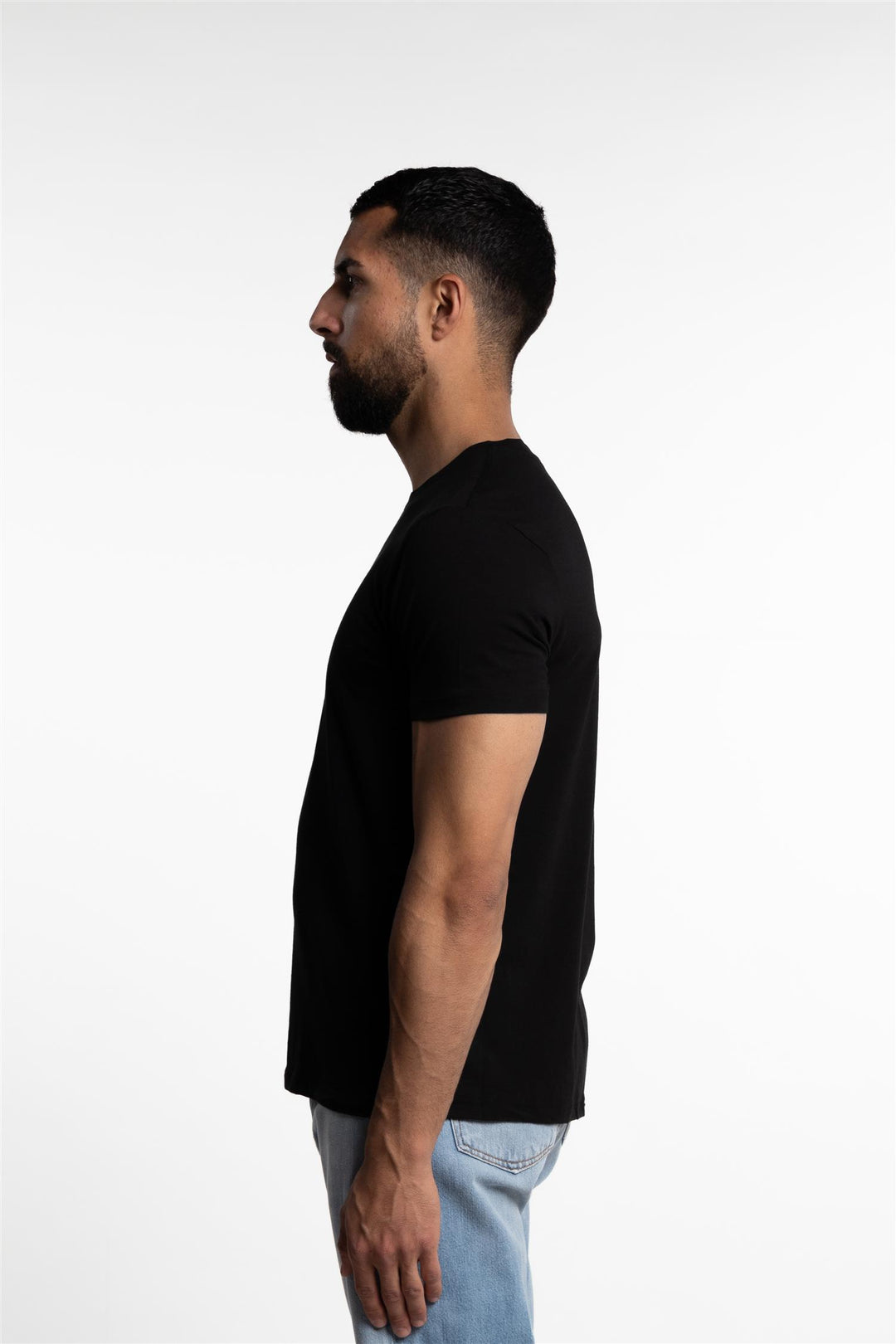 Bamboo/Cotton Crew Neck T-shirt Black