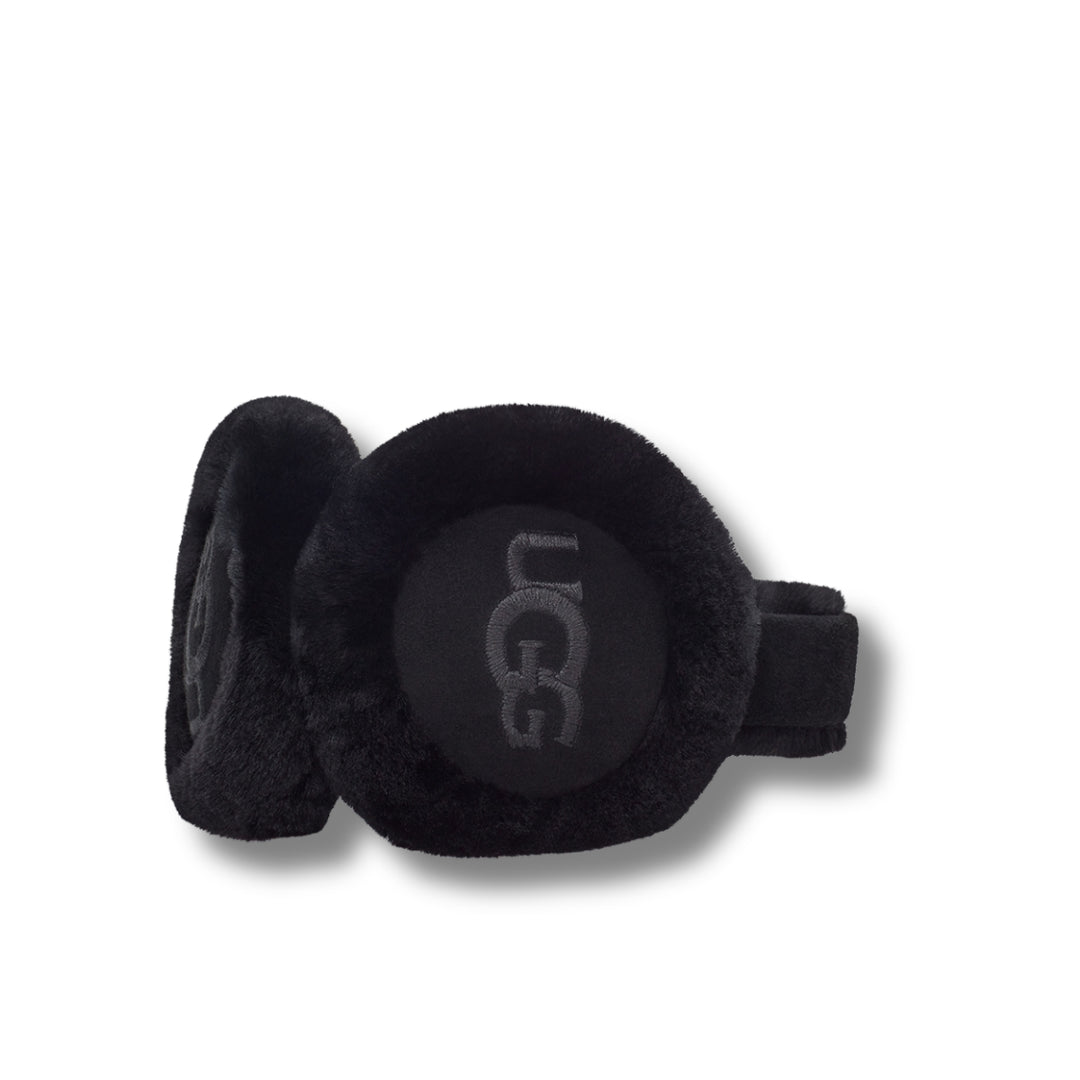 W Emb Logo Earmuff- Black