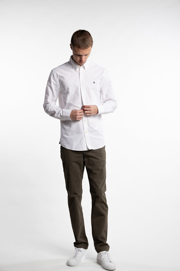 Oxford Slim Fit Button Down Shirt White