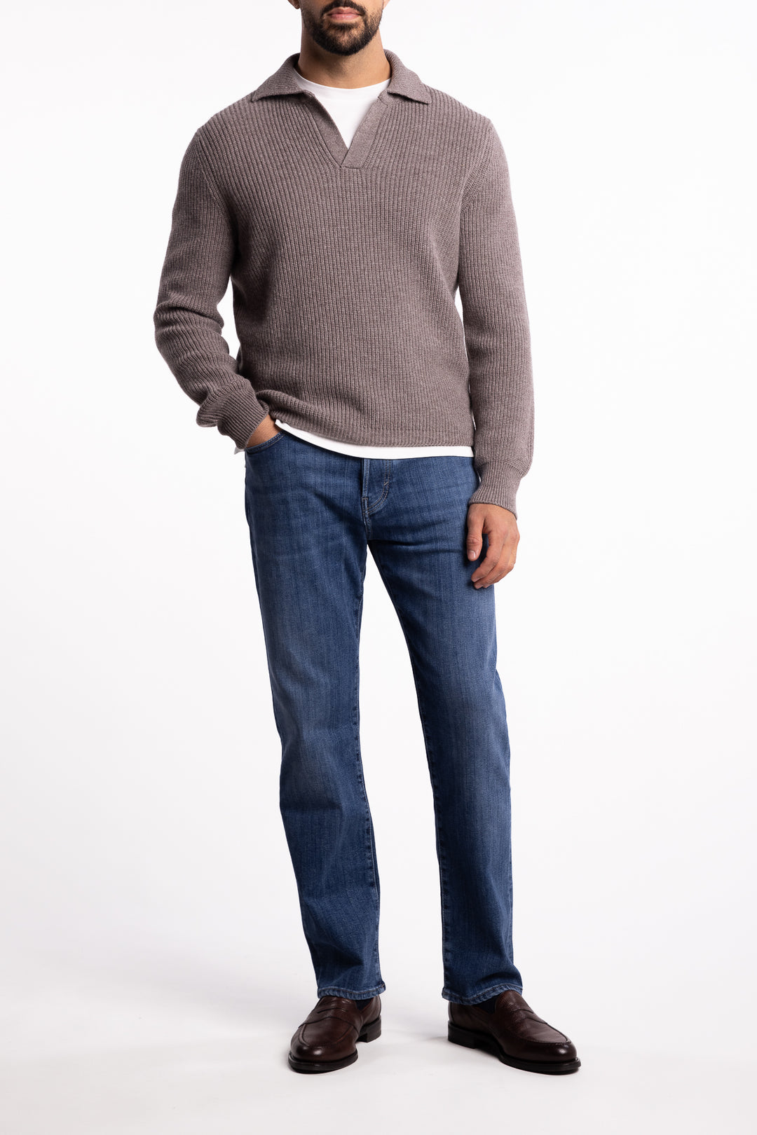 Super Geelong Ribbed Skipper Brown