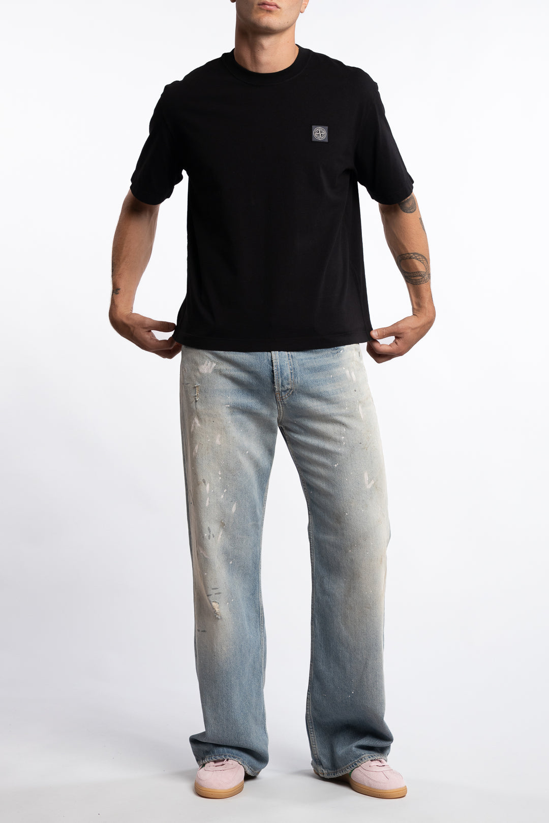 210025 Combed Organic Cotton Jersey Black