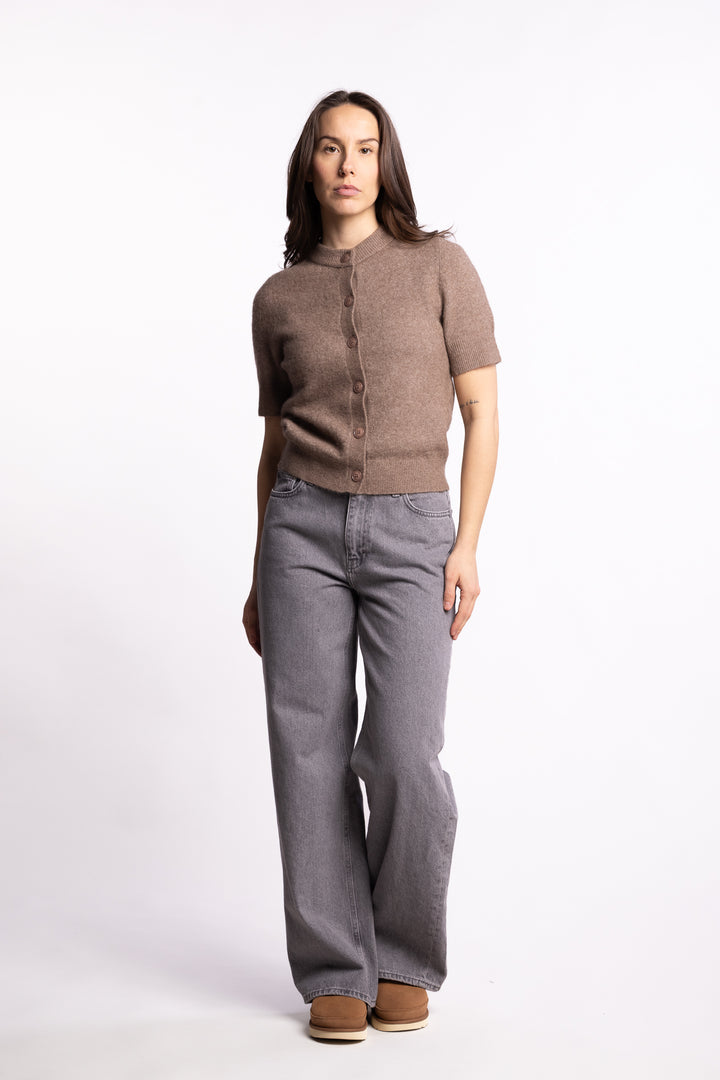 W Wide Jeans - Lt. Grey