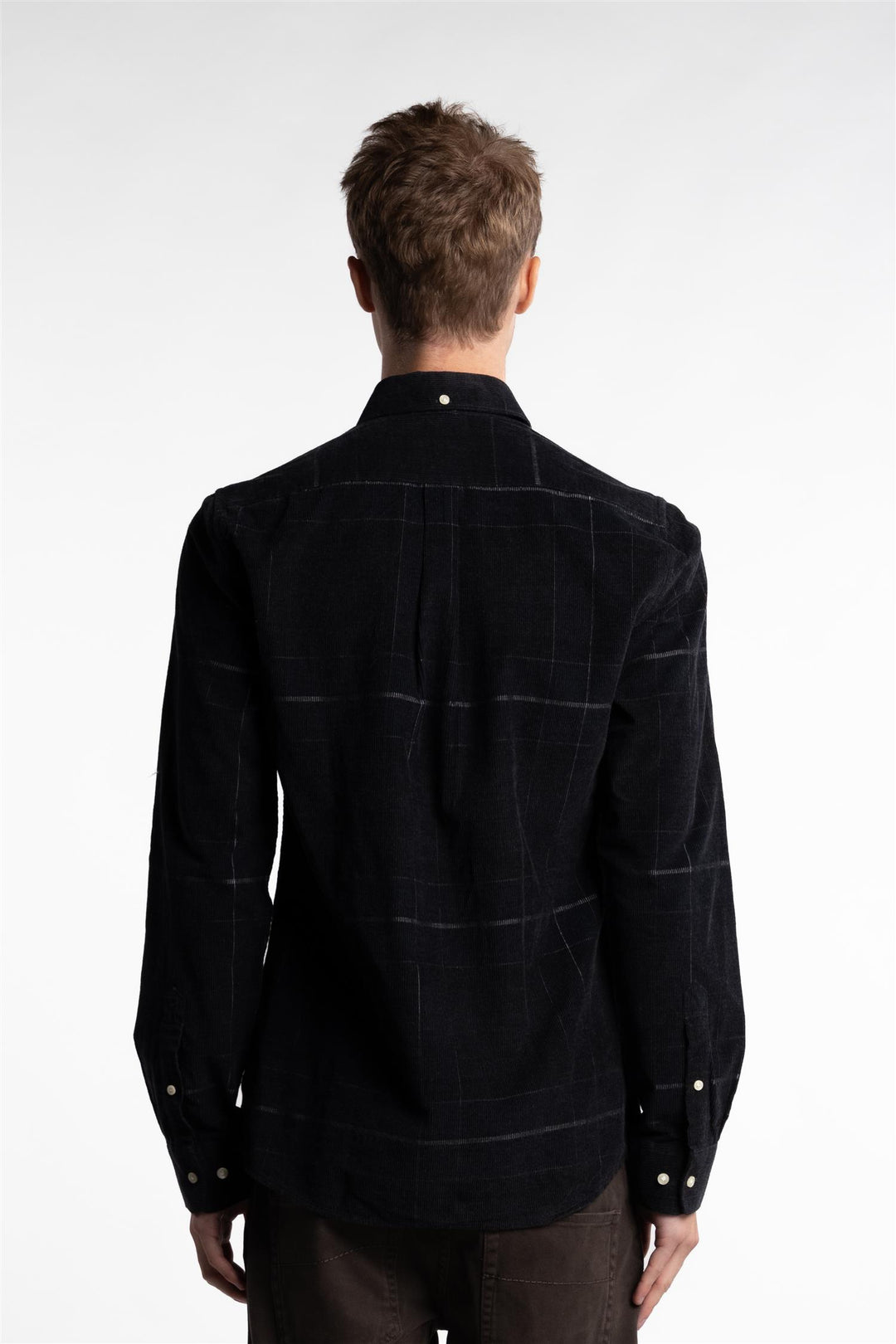 Blair Tailored Fit Shirt Black Slate Tartan