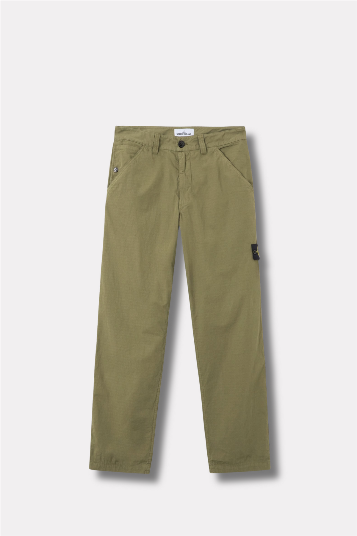 3100008 Relaxed-fit Chino Trousers With Pockets Military Green