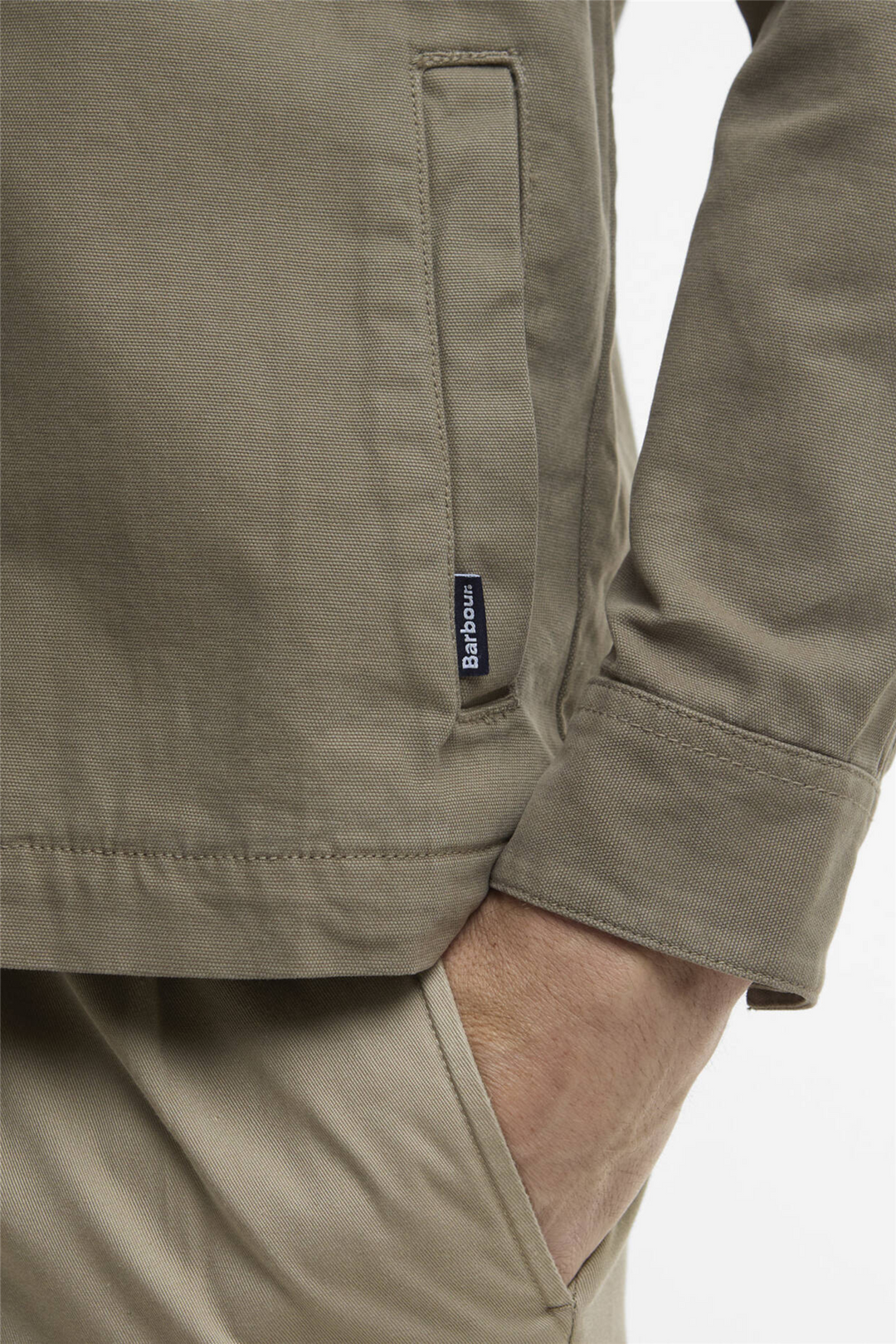 Washed Overshirt Smokey Olive