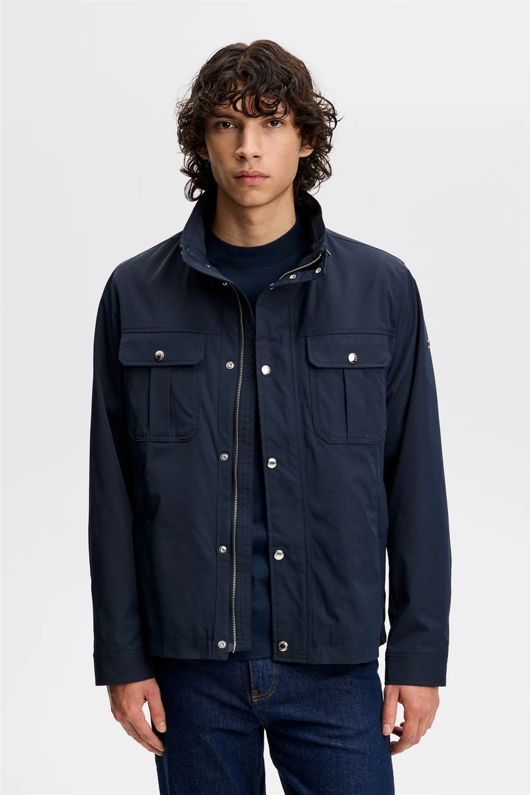 Bailey Recy Poly Jacket Navy