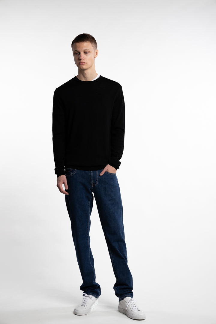 Alfredo Merino Wool Jumper Black