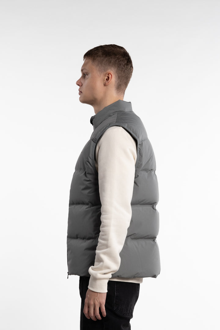 Daff Down Vest Light Grey