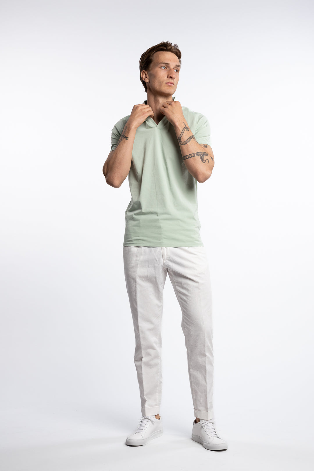 Stretch Polo Shirt Pastel Green