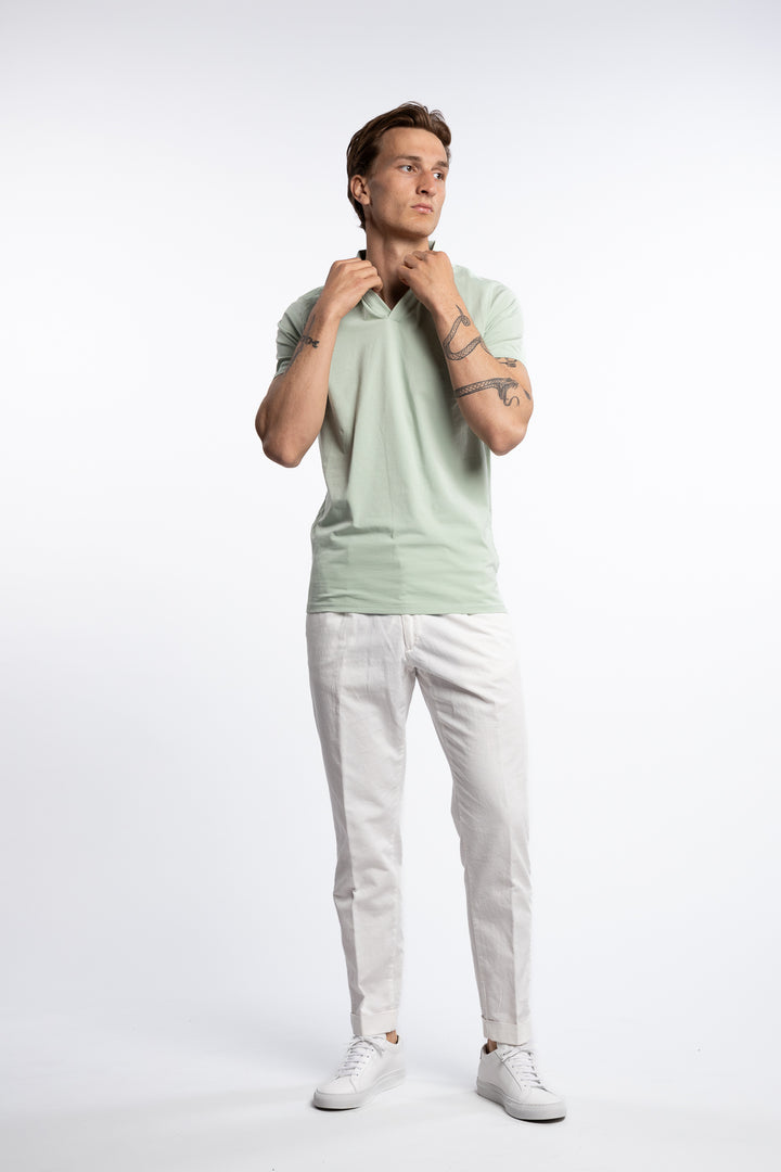 Stretch Polo Shirt Pastel Green