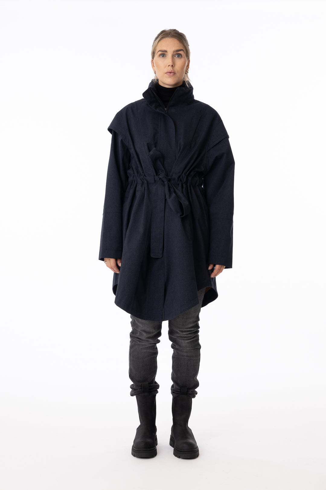 Monsun Coat- Dark Navy