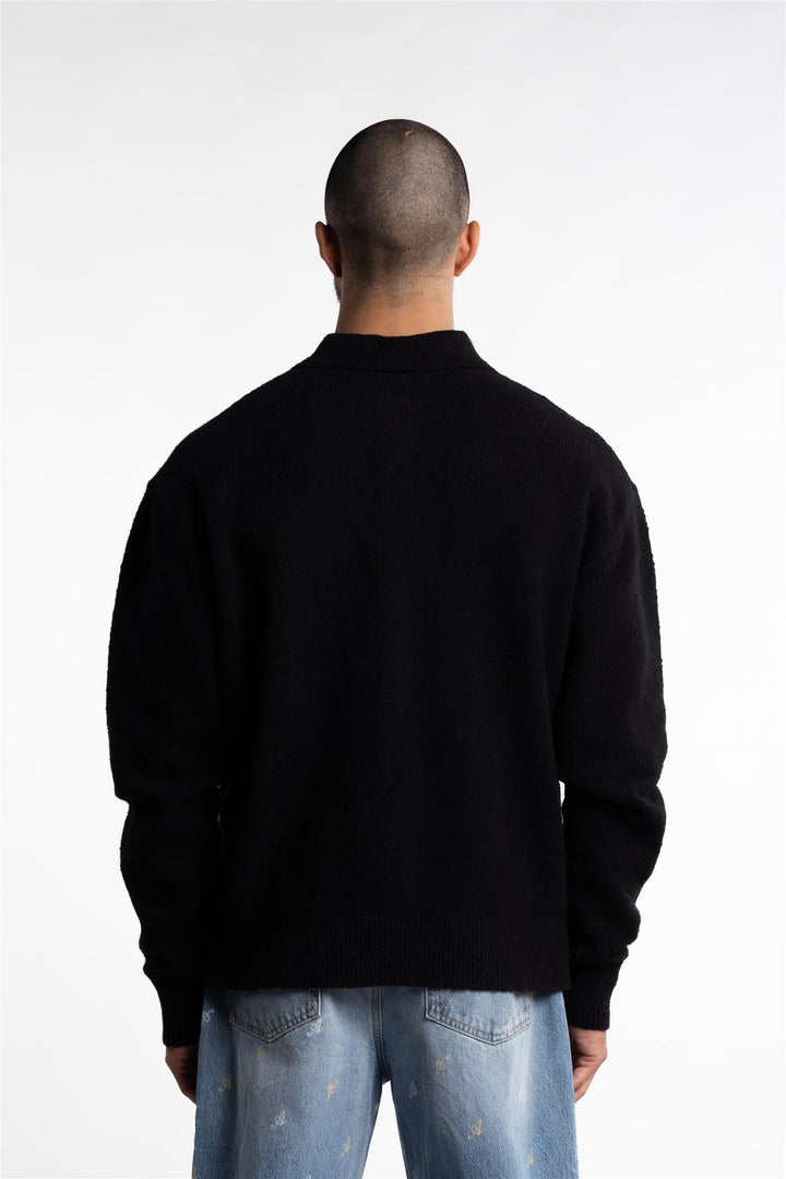 Team Polo Sweater Black