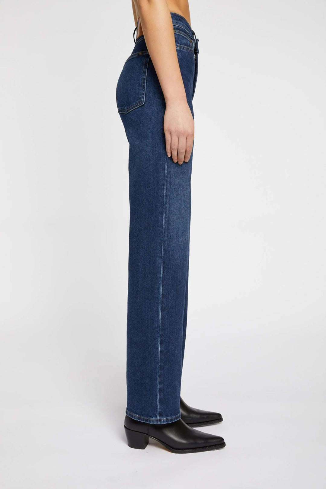 Tia- High Waisted Straight Fit- Japan Indigo