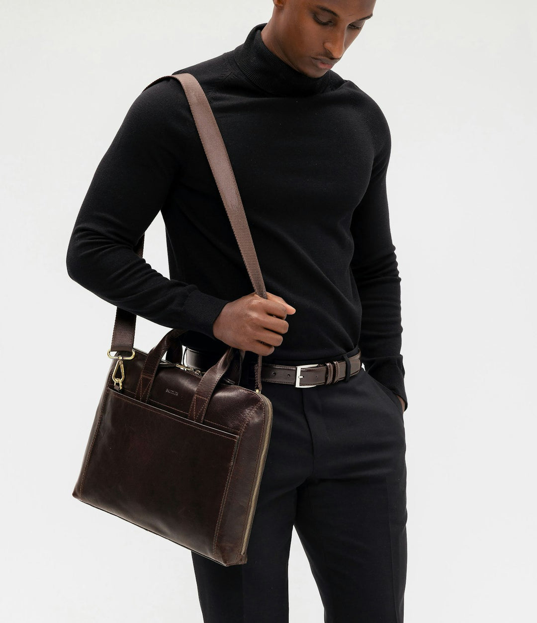 Gustav Data Bag 15" Dark Brown