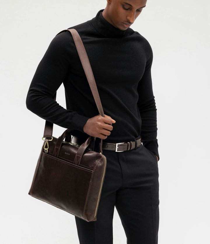 Gustav Data Bag 15" Dark Brown