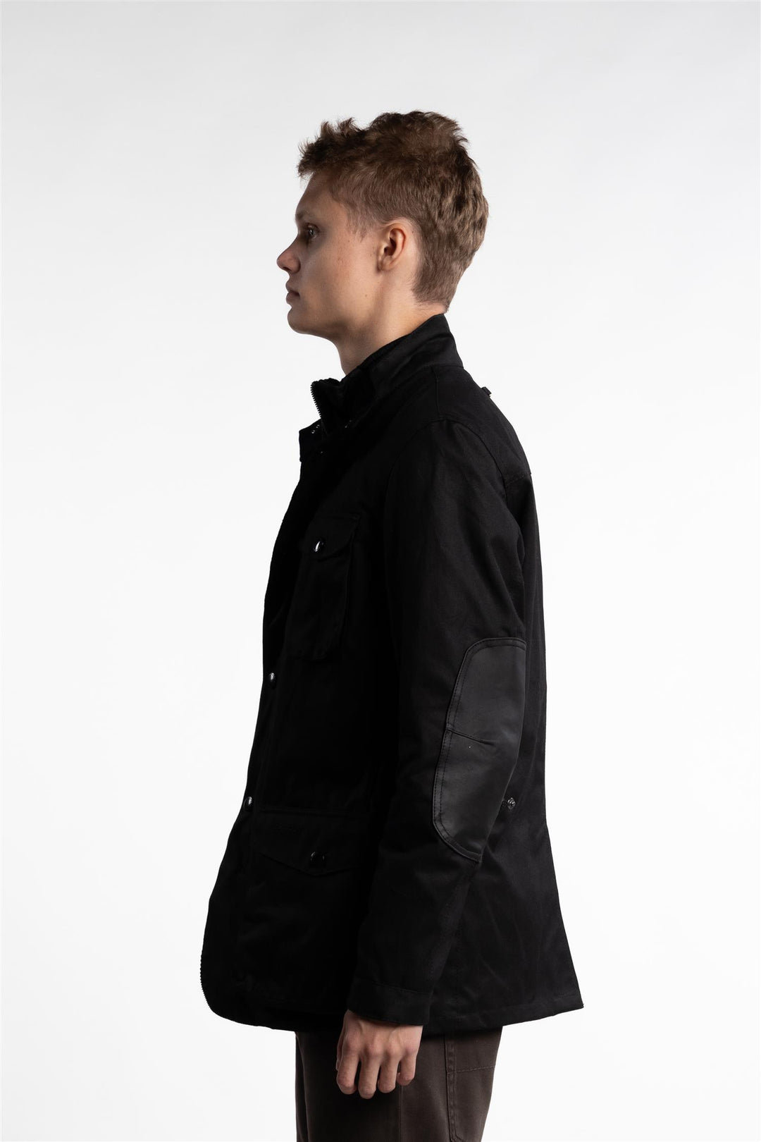 Ogston Wax Jacket Black