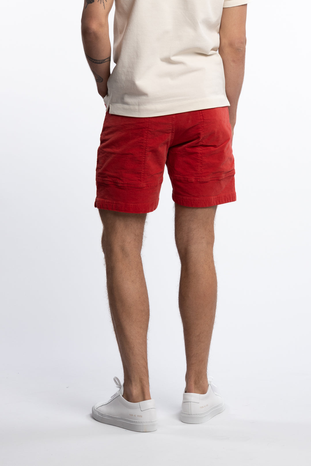 Grinder Corduroy Shorts Red Crimson