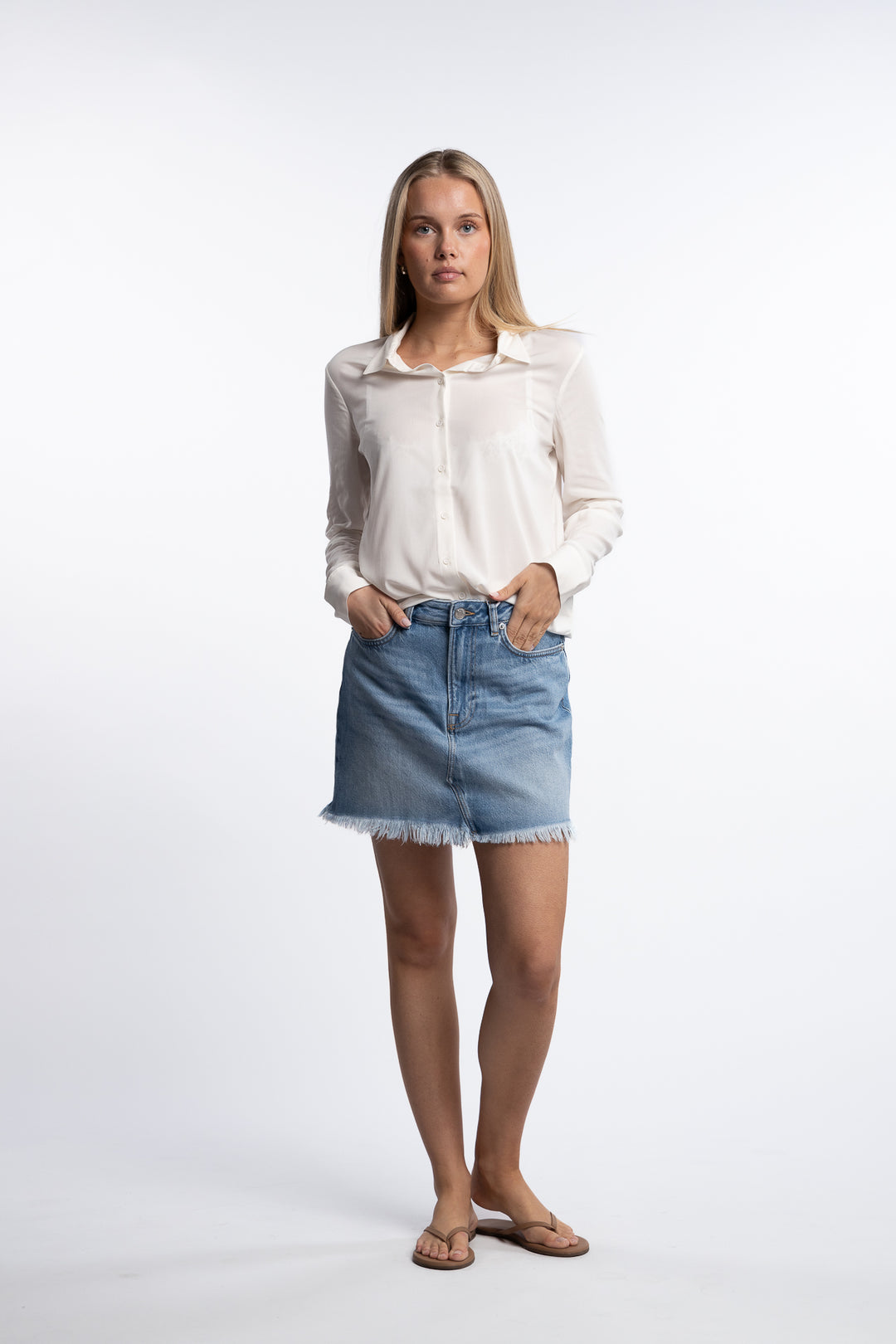 Milly NP Shirt 9942- Clear Cream