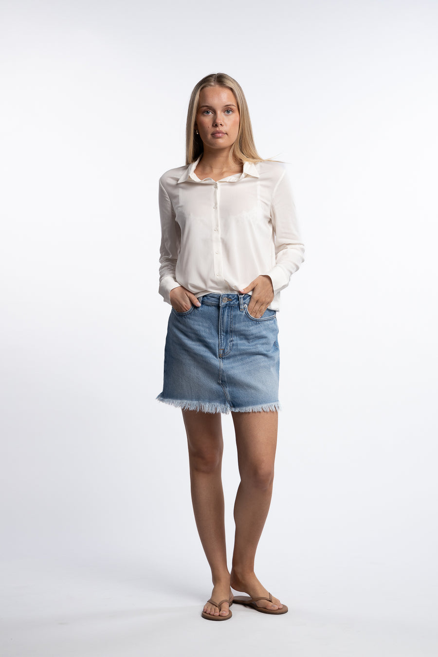 Milly NP Shirt 9942- Clear Cream