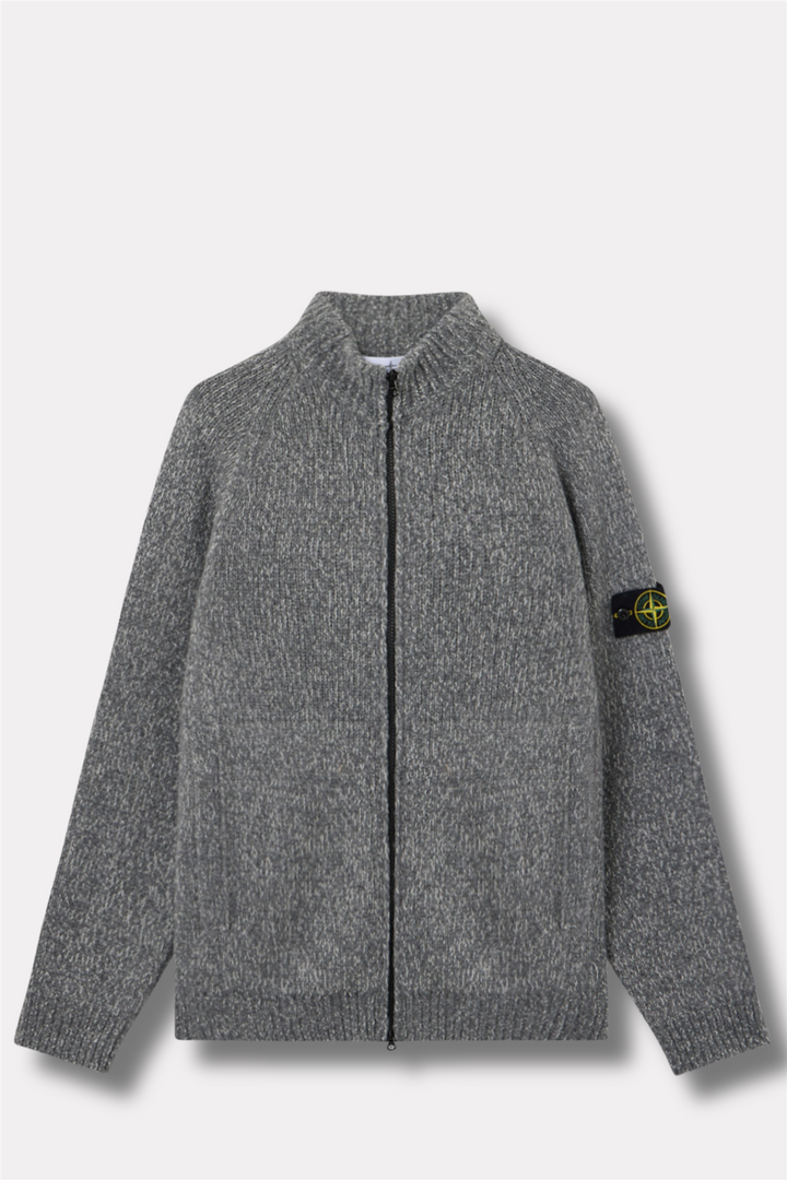 5100051 Fancy Yarn Mouliné Wool Cement Melange