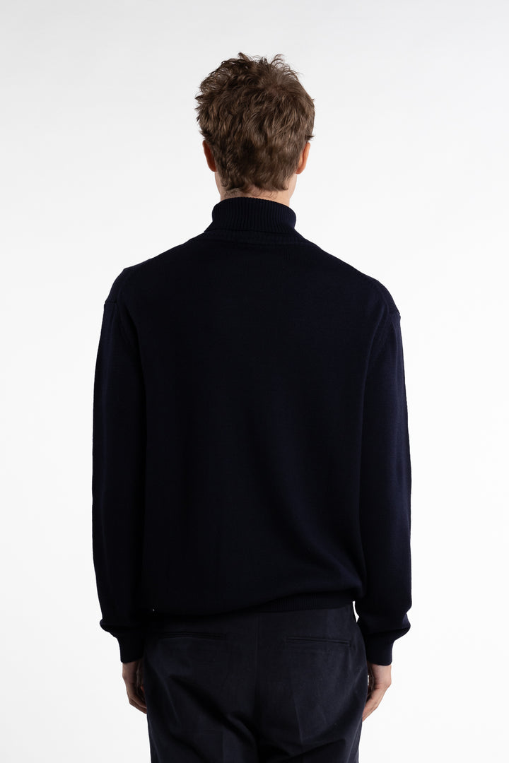 Merino Rollneck Navy