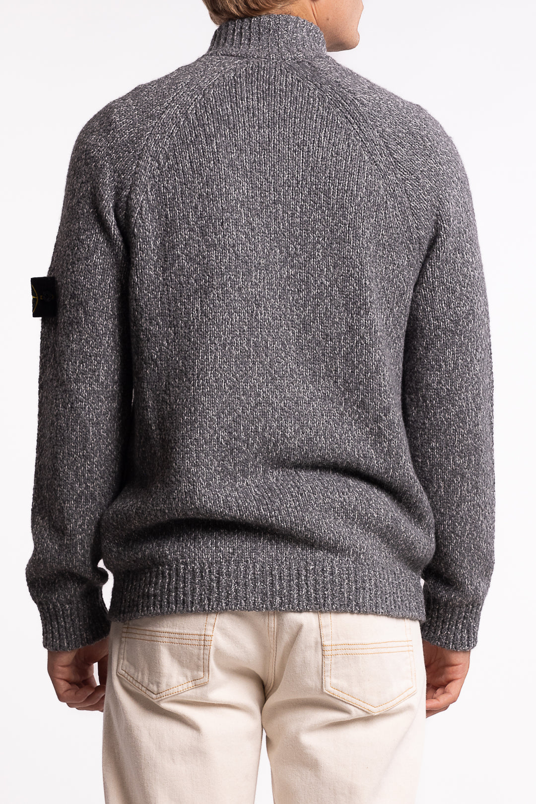 5100051 Fancy Yarn Mouliné Wool Cement Melange
