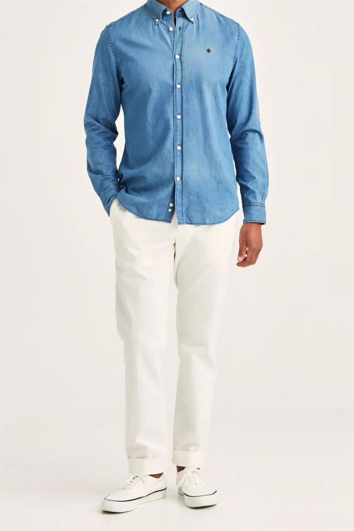 Light Denim Shirt Slim Fit Blue