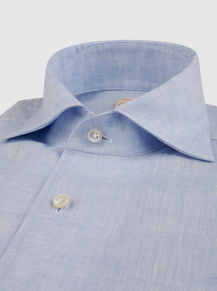 1899 Regular Fit Linen Shirt Light Blue