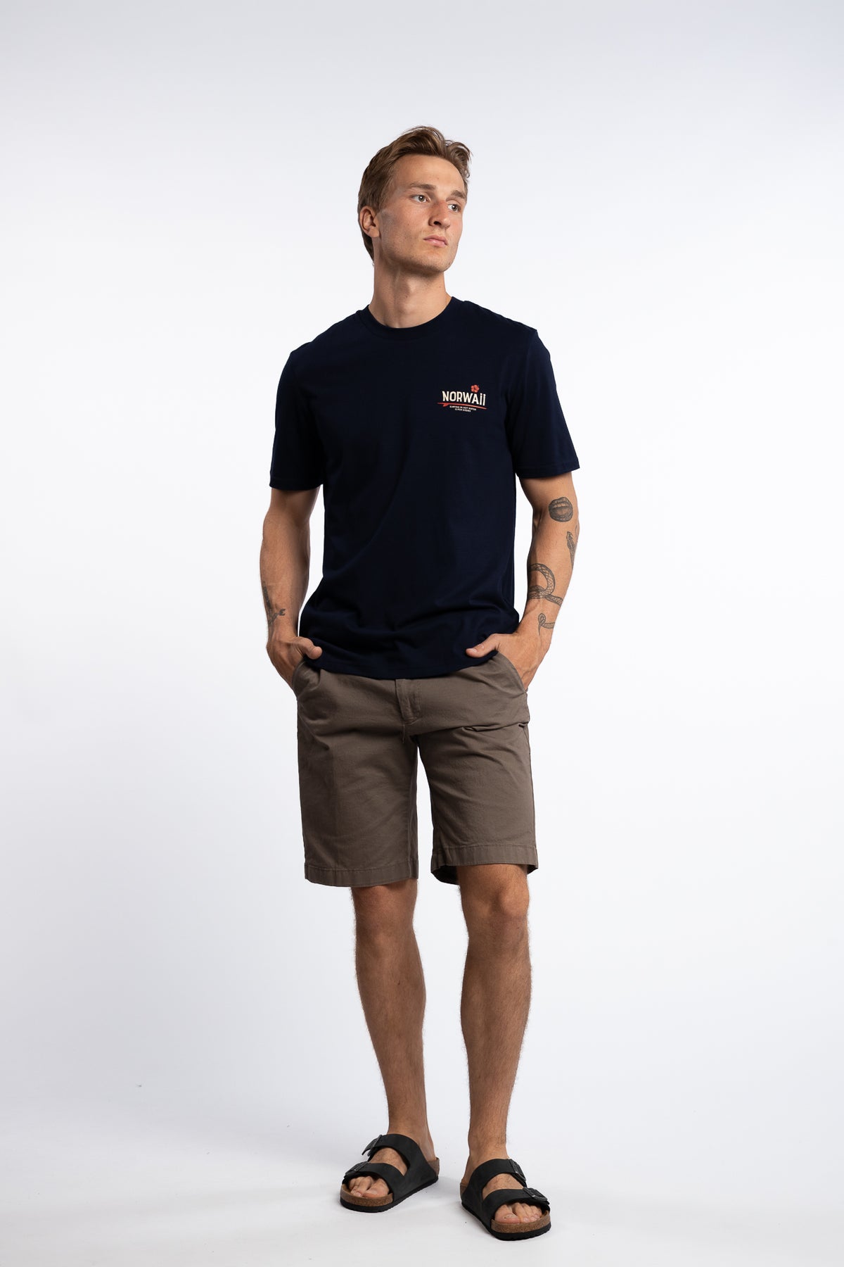 Surf Flower Tee Navy