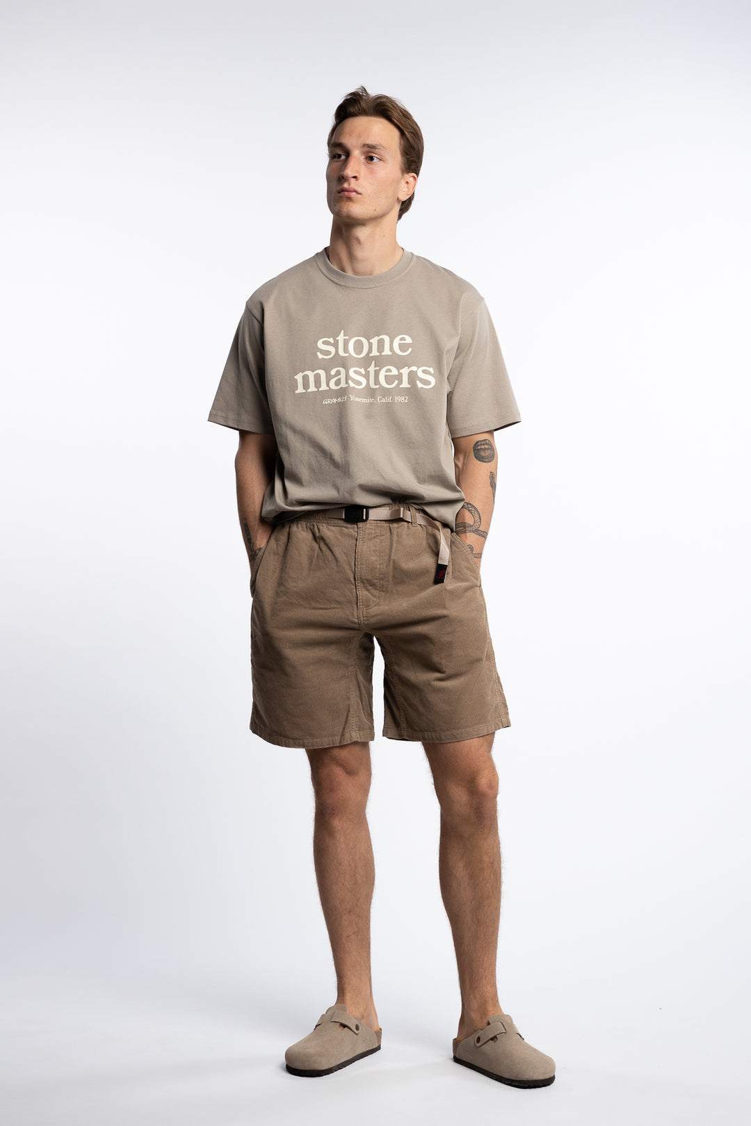 Corduroy G-Short Beige