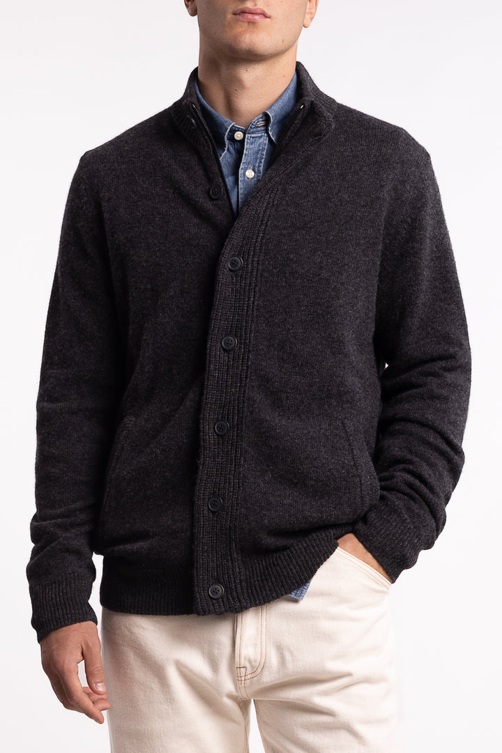 Essential Patch Zip Charcoal