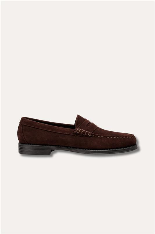 Easy Weejuns Penny Loafers Chocolate Suede