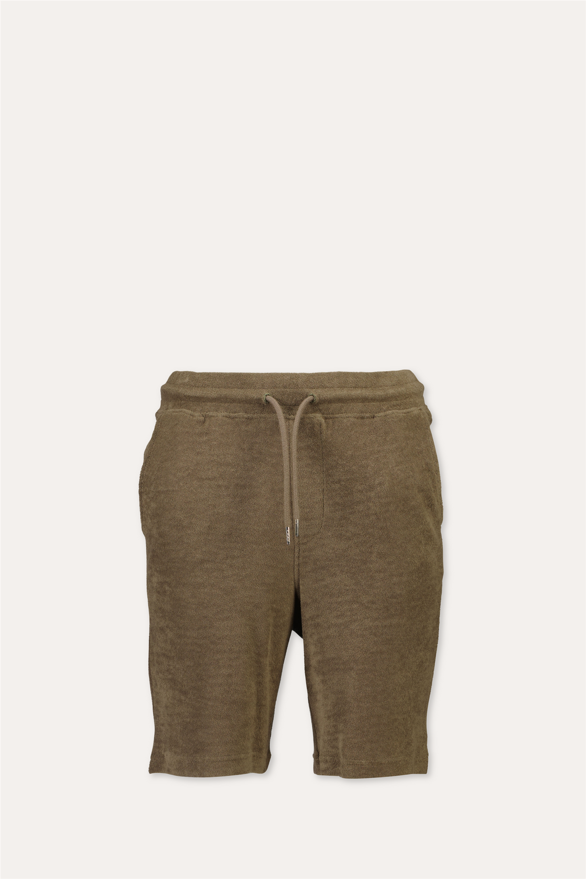 Towel Shorts W. Elastic Waist Dk Stone