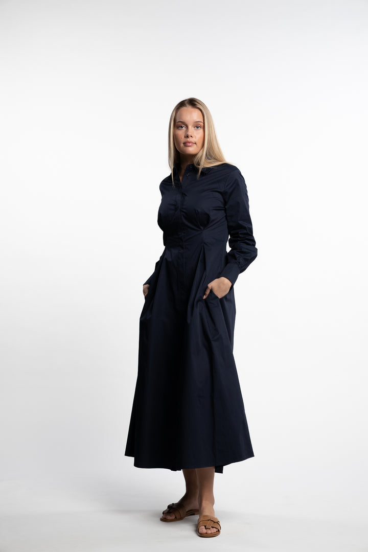 Leandra Dress- Navy