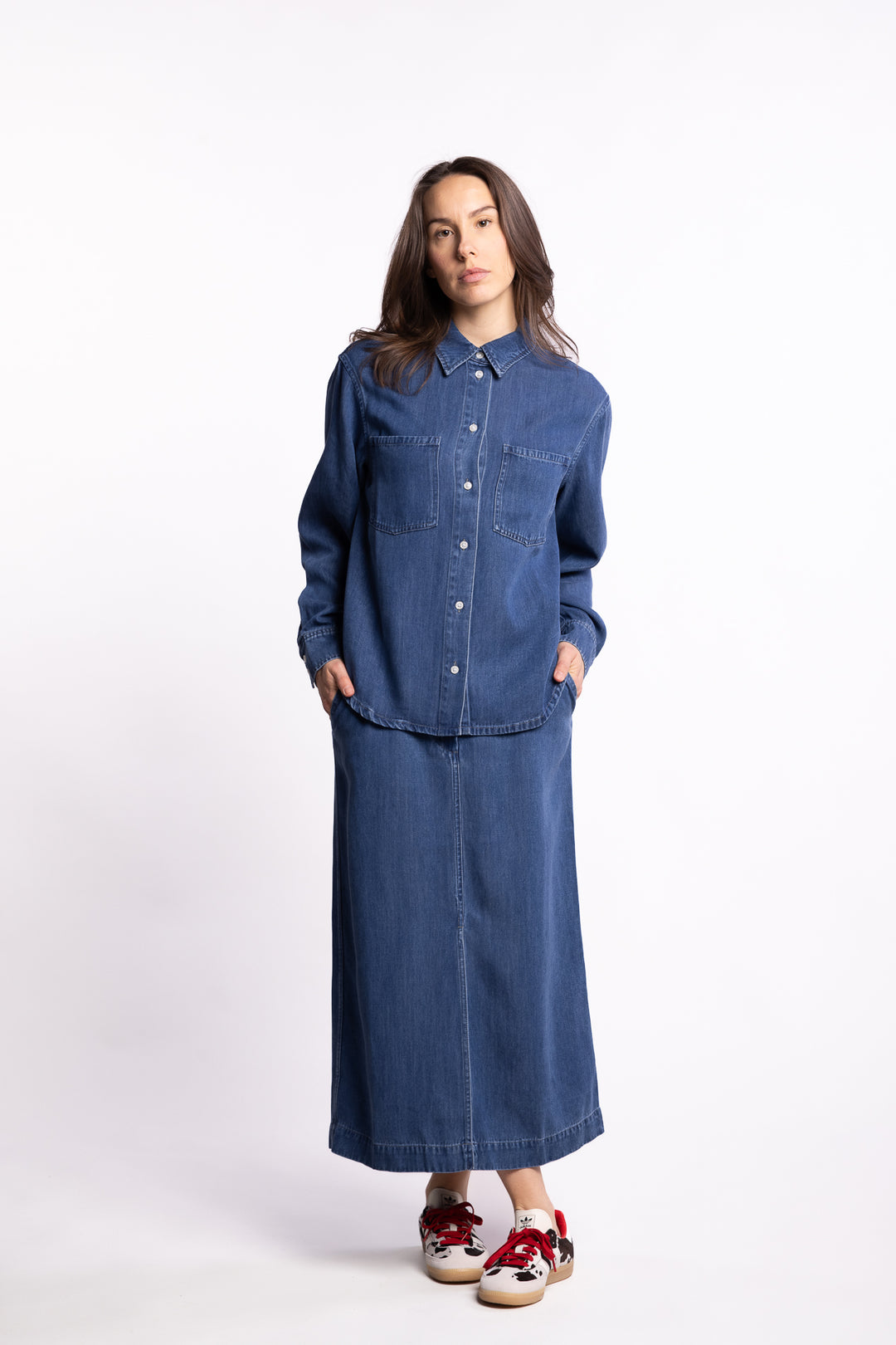 Satoves Skirt 15645 - Medium Denim Blue